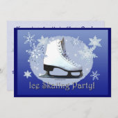 Ice Skating Party. Kaart (Voorkant / Achterkant)