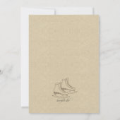 Ice Skating Party Kaart (Achterkant)