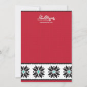 Ice Skating Party-uitnodigingen Kaart (Achterkant)