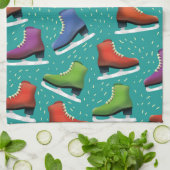 Ice Skating Pattern Theedoek (Gevouwen)