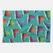 Ice Skating Pattern Theedoek (Horizontaal)