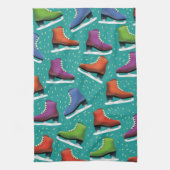 Ice Skating Pattern Theedoek (Verticaal)