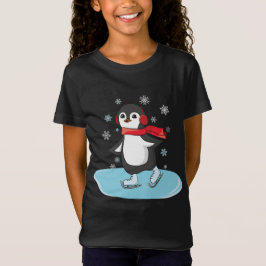 Ice Skating Penguin T-shirt