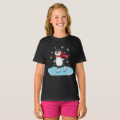 Ice Skating Penguin T-shirt (Voorkant volledig)