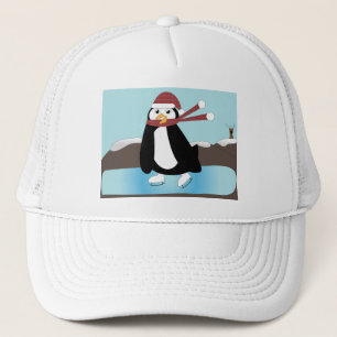 Ice Skating Penguin Trucker Pet