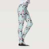 Ice Skating Penguins Pattern ID547 Leggings (Rechts)