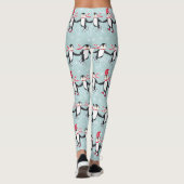 Ice Skating Penguins Pattern ID547 Leggings (Achterkant)