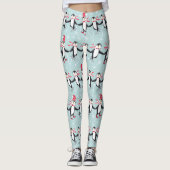 Ice Skating Penguins Pattern ID547 Leggings (Voorkant)