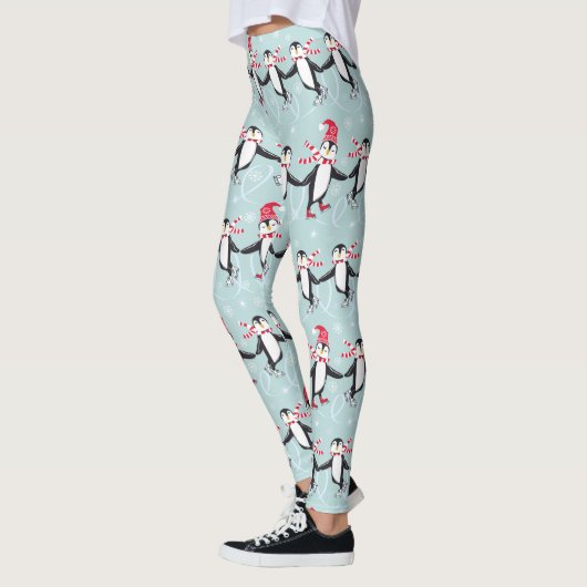 Ice Skating Penguins Pattern ID547 Leggings (Links)
