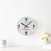 Ice Skating Personalized Clock Ronde Klok (Huis)