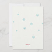 Ice Skating Polar Beer Invitation Kaart (Achterkant)