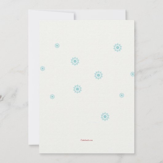 Ice Skating Polar Beer Invitation Kaart (Achterkant)