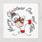 Ice Skating Polar Beer Kerstmis (Voorkant)