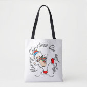 Ice Skating Polar Beer Kerstmis Tote Bag (Voorkant)