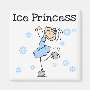 Ice Skating Princess Tshirts en Gifts Magneet