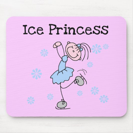Ice Skating Princess Tshirts en Gifts Muismat (Voorkant)