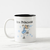 Ice Skating Princess Tshirts en Gifts Tweekleurige Koffiemok (Links)