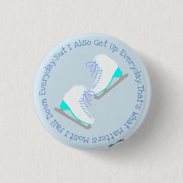 Ice Skating Quote Motivatie Button