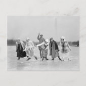 Ice Skating Race, 1925 Briefkaart (Voorkant)