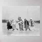 Ice Skating Race, 1925.  foto Poster (Voorkant)