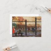 Ice Skating Rink in Winter (door Konstantin Somov) Kaart (Voorkant / Achterkant in situ)