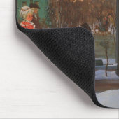 Ice Skating Rink in Winter (door Konstantin Somov) Muismat (Hoek)