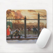 Ice Skating Rink in Winter (door Konstantin Somov) Muismat (Met muis)