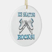 Ice Skating Rocks Keramisch Ornament (Rechts)