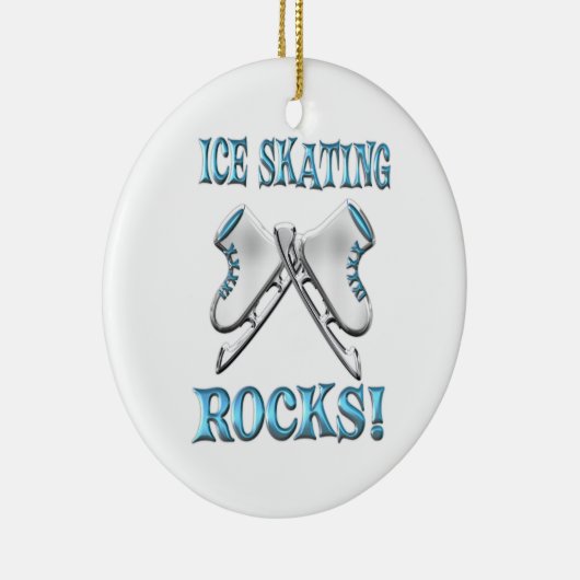 Ice Skating Rocks Keramisch Ornament (Rechts)