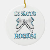 Ice Skating Rocks Keramisch Ornament (Voorkant)