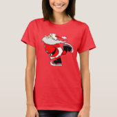 ICE SKATING SANTA CHRISTMAS T-SHIRTS (Voorkant)