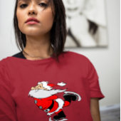 ICE SKATING SANTA CHRISTMAS T-SHIRTS