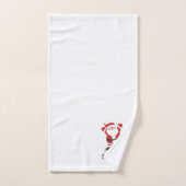 Ice Skating Santa Claus Bad Handdoek (Handdoek)