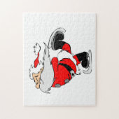 Ice Skating Santa Legpuzzel (Verticaal)