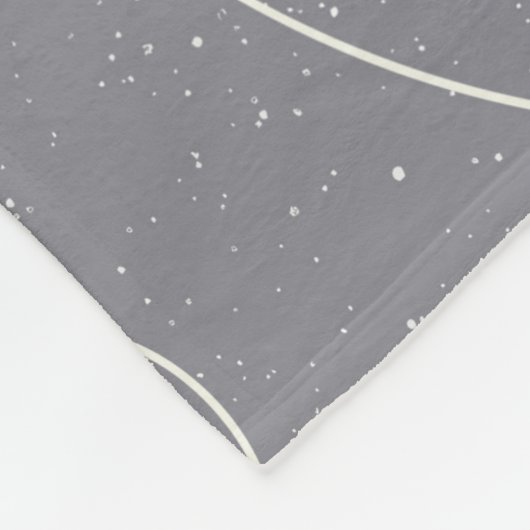 Ice Skating Shoes Marks Grey White Pattern Fleece Deken (Hoek)