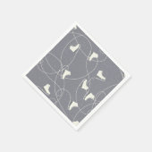 Ice Skating Shoes Marks Grey White Pattern Servet (Hoek)