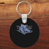Ice Skating Shoes Winter Sports Gift Sleutelhanger (Voorkant)
