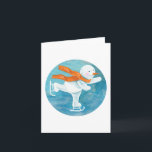 Ice Skating Snowman Kaart<br><div class="desc">Ice Skating Snowman. Daar, ver in de ijskoude plaatsen, waar de hete stralen van de zon nooit schijnen, breidt het land van de sneeuwman uit. Het brede plateau is bedekt met een dikke deken van sneeuw en eeuwig ijs. Er is geen koudere plek in de wereld. Maar in zo'n verkoudheid...</div>