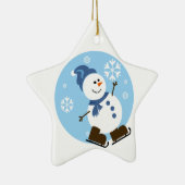 Ice Skating Snowman Ornament (Rechts)