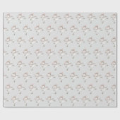 Ice Skating Snowmen Cadeaupapier (Vlak)