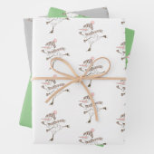 Ice Skating Snowmen Inpakpapier Vel (In situ)