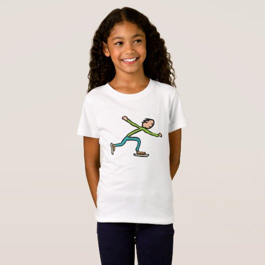 Ice Skating T-shirt (Voorkant volledig)