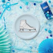 Ice skating thema girl's verjaardagsfeest papieren bordje (Feest)