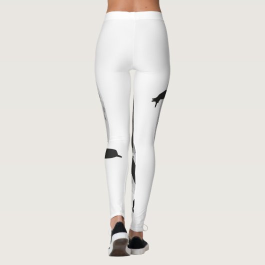 Ice Skating-vrouwkunst Leggings (Achterkant)