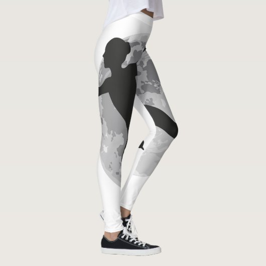 Ice Skating-vrouwkunst Leggings (Rechts)