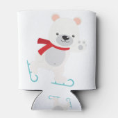 Ice Skating Winter Beer Blikjeskoeler (Achterkant)