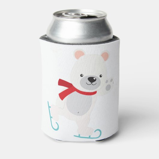 Ice Skating Winter Beer Blikjeskoeler (Blikje Achterkant)