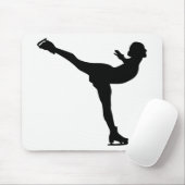 Ice Skating Woman Silhouette Muismat (Met muis)