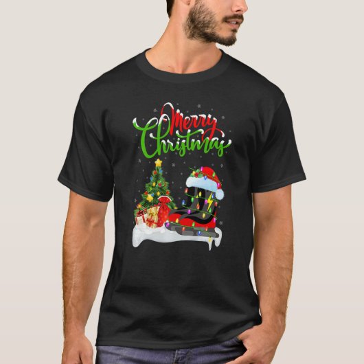 Ice Skating Xmas Decorations Ice Skating Christma T-shirt (Voorkant)