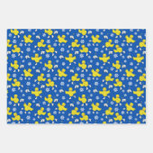 Ice Skick Snowflake Pattern Inpakpapier Vel (Voorkant 2)